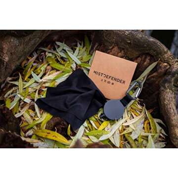 MistDefender Lens Cloth and Retractable Reel for Outdoor Photography | Camera Lenses | Eyeglasses | Electronics | Outdoor Sport Goggles and More