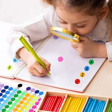 Nezyo Color Circle Dot Stickers - 2800 Pcs for All Ages