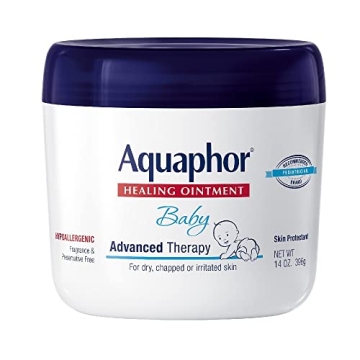 Aquaphor Baby Healing Ointment Advanced Therapy Skin Protectant, Dry Skin and Diaper Rash Ointment, ...