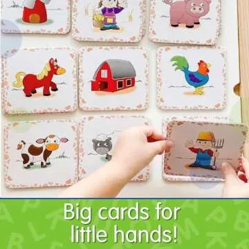 The Learning Journey My First Memory Game - Farm Memory - 20 Card Matching Memory Game - Educational Toddler Gifts for Boys & Girls Ages 2 and Up - Award Winning Learning Toy, Multi
