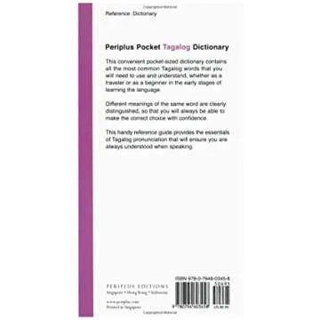 Pocket Tagalog Dictionary: Tagalog-English English-Tagalog (Periplus Pocket Dictionaries)