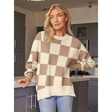 EFAN Women’s Oversized Sweater | Trendy Fall Pullover with Dropped Shoulders, Cozy Knitted Design
