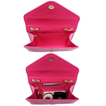 Dasein Women Quilted Crossbody Evening Bag for Every Occasion