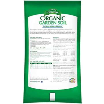 Espoma Organic Vegetable & Flower Garden Soil Natural and Organic in Ground Planting Mix. Use when P...