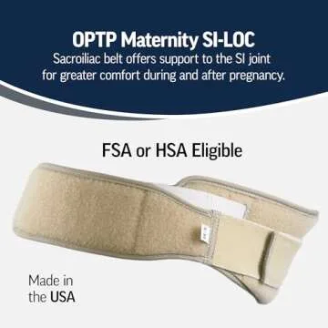 OPTP Maternity SI-LOC Support Belt – Comfortable Compression Pelvic Support Belt For Pregnancy and Postpartum SI Joint Belts for Women – Small/Medium