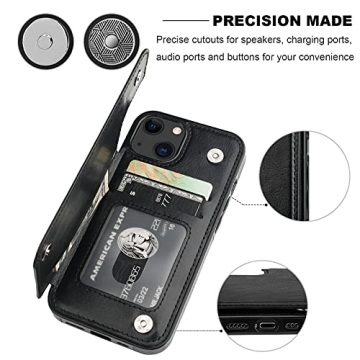 ONETOP iPhone 13 Wallet Case for Stylish Protection