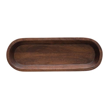 Elegant Bloomingville Mango Wood Footed Tray for Stylish Serving