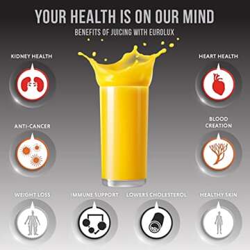 Eurolux Cast Iron Citrus Juicer for Fresh Juice Lovers