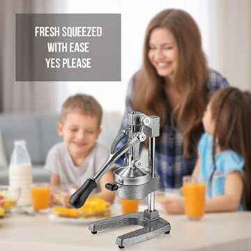 Eurolux Cast Iron Citrus Juicer for Fresh Juice Lovers