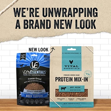 Vital Essentials Freeze Dried Dog Food Topper for Picky Eaters