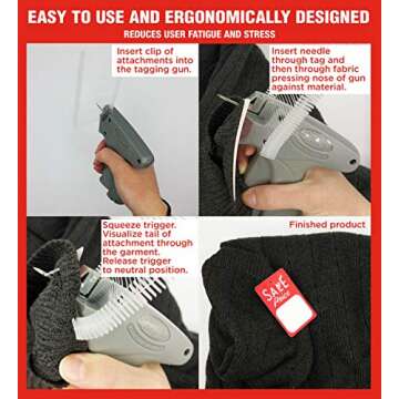 Amram 1-in Standard Tagging Gun Attachments Fasteners - 5,000 Count