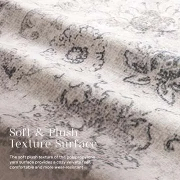 Phantoscope Vintage Area Rug – Machine Washable Soft Rug