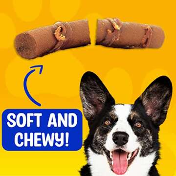 Paw & Pantry 5" Soft & Chewy USA-Chicken Wrapped Sticks for Dogs - Pack of 8 Rawhide Free Chicken Dog Treats - Grain-Free & Highly Digestible Chicken Wrapped Dog Treats - Great Savory Flavor