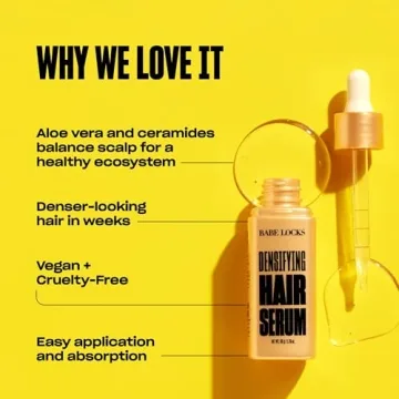 Babe Densifying Hair Serum for Men and Women, Thickens Hair