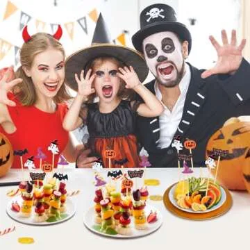 JtmyAota Halloween Toothpicks 100 Pack Eco-friendly Picks
