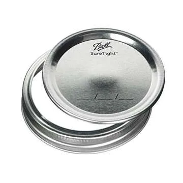 Ball Wide Mouth Glass Mason Jars with Lids and Bands, Used for Canning, Pickling, Juice, Jam, Jelly, Pint Size 16 Ounce (Pack of 3)