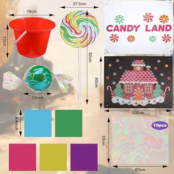 Mifoci 31 Pcs Halloween Candy Land Trunk or Treat Car Decorations Kits Car Archway Garage Decoration...