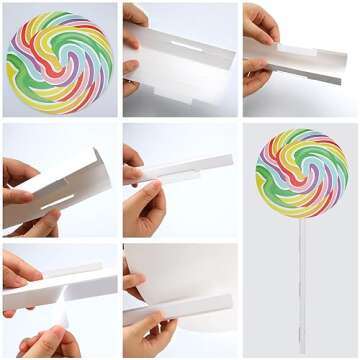 Mifoci 31 Pcs Halloween Candy Land Trunk or Treat Car Decorations Kits Car Archway Garage Decoration Candy Balloons Lollipop Backdrop Buckets for Halloween Outdoor Party Decorations