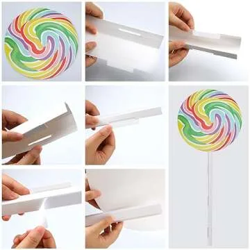 Mifoci 31 Pcs Halloween Candy Land Trunk or Treat Car Decorations Kits Car Archway Garage Decoration Candy Balloons Lollipop Backdrop Buckets for Halloween Outdoor Party Decorations