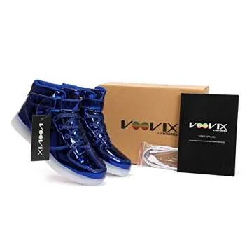 Voovix Kids LED Light Up USB Charging Sneakers for Fun