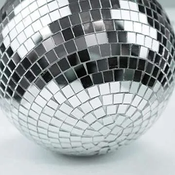Boshen 6" Disco Mirror Ball for Parties and Celebrations