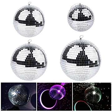 Boshen 6" Disco Mirror Ball for Parties and Celebrations