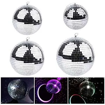 Boshen 6" Disco Mirror Ball for Parties and Celebrations