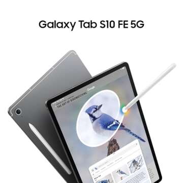 Samsung Galaxy Tab S10 FE 5G with S-Pen | 128GB, 8GB RAM | Android 15 Tablet