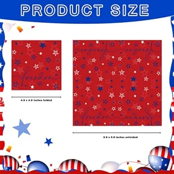 Honoson 4th July Napkins 108 Pcs Disposable Party Supplies