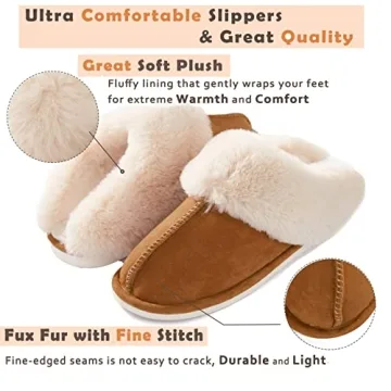 Donpapa Cozy Women's Memory Foam Slippers for All Seasons