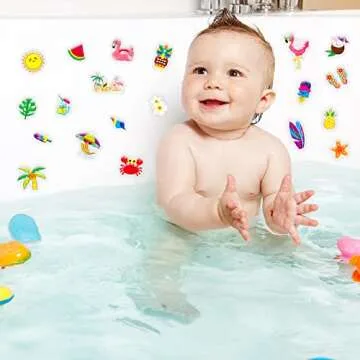 20 PCS Hawaiian Thick Gel Clings Summer Beach Window Gel Clings Decals Stickers for Kids Toddlers and Adults Home Airplane Classroom Nursery Hawaiian Party Supplies Decorations Removable and Reusable