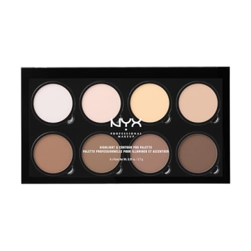 NYX PROFESSIONAL MAKEUP Highlight & Contour Pro Palette - 8 Refillable Shades
