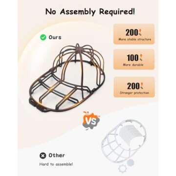 XQXA Hat Washers, 2-Pack Baseball Hat Cleaners Cap Washer, Fit for Adult/Kid's Hat Washer Frame Cage...