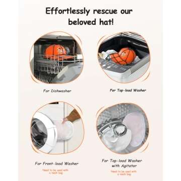 XQXA Hat Washers for Easy Cap Cleaning and Care