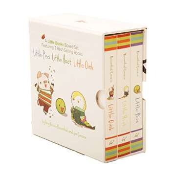 A Little Books Boxed Set Featuring Little Pea Little Hoot Little Oink: Baby Board Books for Children