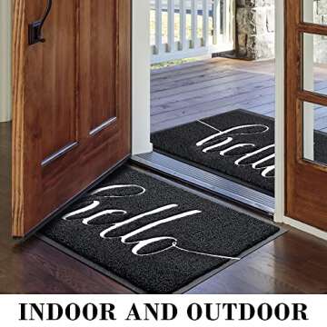 Durable Welcome Mat for Front Door - Stylish & Non-Slip