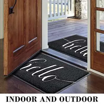 Durable Welcome Mat for Front Door - Stylish & Non-Slip