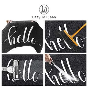 Durable Welcome Mat for Front Door - Stylish & Non-Slip