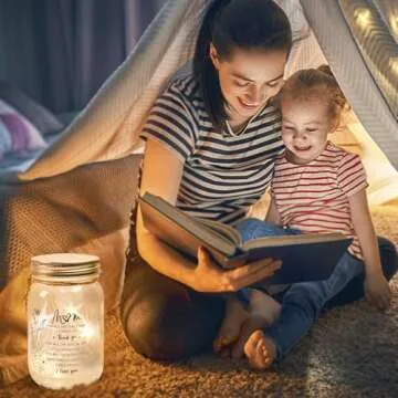 KUCHEY Mason Jar Night Light - Unique Gifts for Mom