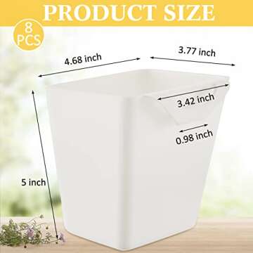 Tessco 8 Hanging Cup Holders - Perfect Storage Bins