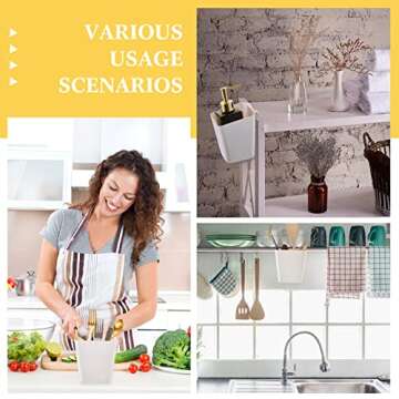 Tessco 8 Hanging Cup Holders - Perfect Storage Bins