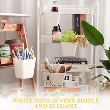 Tessco 8 Hanging Cup Holders - Perfect Storage Bins