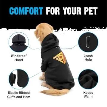 Matching Hoodies for Dogs and Humans Pizza Pie Pizza Slice Pet & Owner Sweaters - Soft Dog Sweatshirt Set - Premium Dog Hoodie Is a Great Gift for Christmas, Thanksgiving, Hanukkah, New Years