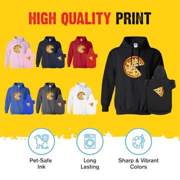 Matching Hoodies for Dogs and Humans Pizza Pie Pizza Slice Pet & Owner Sweaters - Soft Dog Sweatshirt Set - Premium Dog Hoodie Is a Great Gift for Christmas, Thanksgiving, Hanukkah, New Years