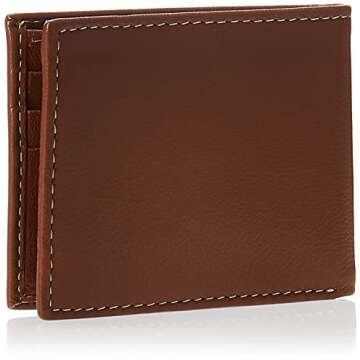 Timberland Men's Blix Slimfold Leather Wallet, Tan, One Size