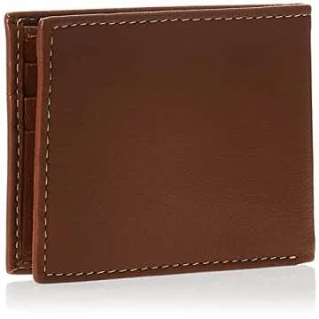 Timberland Men's Blix Slimfold Leather Wallet, Tan, One Size