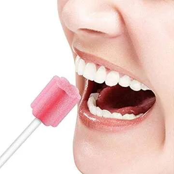 100PCS Disposable Mouth Swabs Sponge - Gentle & Convenient Oral Care