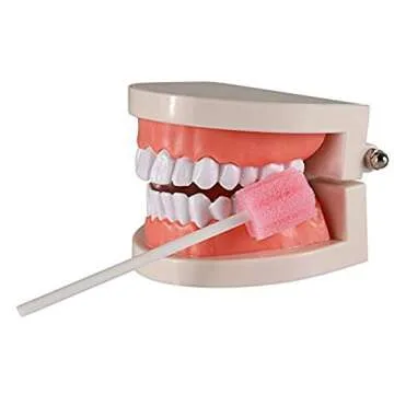 Gentle 100PCS Disposable Oral Swabs for All Ages