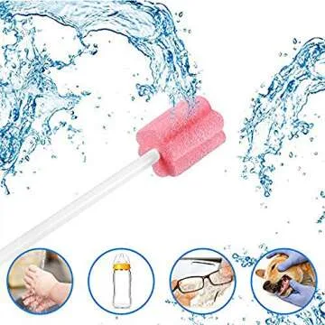 Gentle 100PCS Disposable Oral Swabs for All Ages