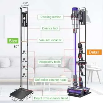 Haturi Vacuum Stand for Dyson: Stable Storage Solution